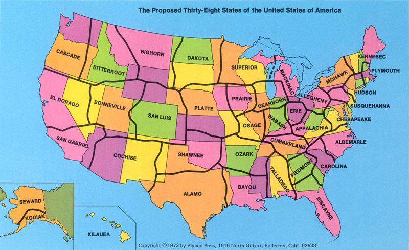 The Proposed 38 States Of The Usa Dispatches By John P Gamboa