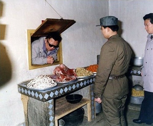 Kim Jong-il Looking at Things