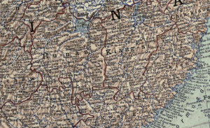 A closer look of the detail on the map