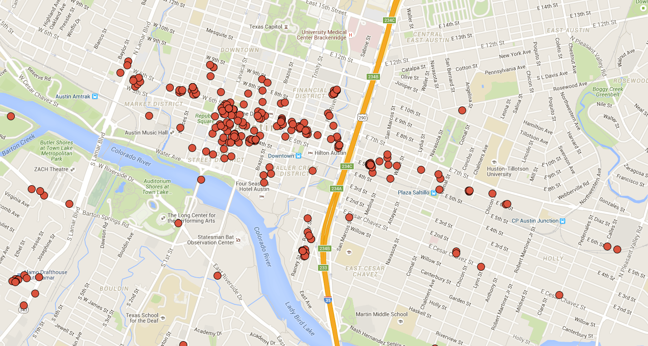 Mapping My 2015 Swarm Check-ins